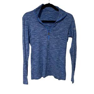 Columbia blue size Medium athletic thin pullover with collar and long sleeves
